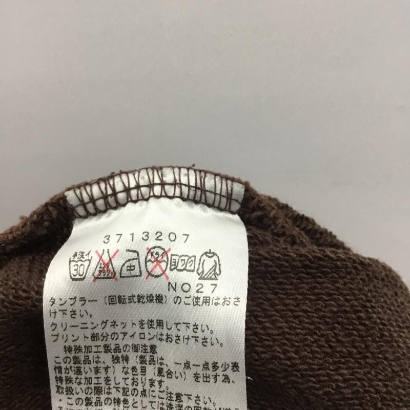 ブーフーウー BOOFOOWOO トレーナー 長袖 スウェット 無地 ロゴ 刺繍 110cm 110cm 無地 X ロゴ、文字 X 刺繍 茶 / ブラウン / X アイボリー / アイボリー / X 橙 / オレンジ /  ボーイズ USED 古着 中古 10028606