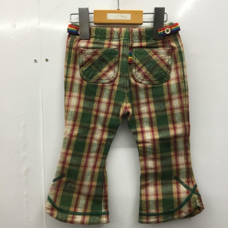 ブーフーウー BOOFOOWOO ボトムス ボトムス チェックパンツ 90cm 90cm チェック ベージュ / ベージュ / X 茶 / ブラウン / X 緑 / グリーン / X 赤 / レッド /  ガールズ USED 古着 中古 10028608