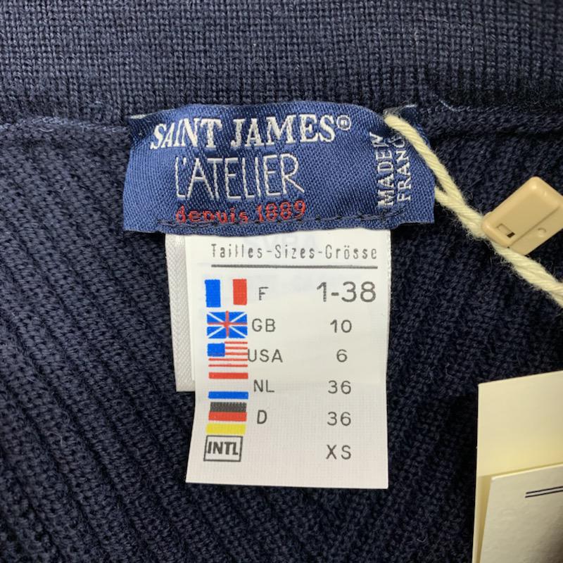 セントジェームス SAINT JAMES スカート ひざ丈スカート TROMEL タグ付 無地 紺 / ネイビー /  レディース USED 古着 中古 10028875