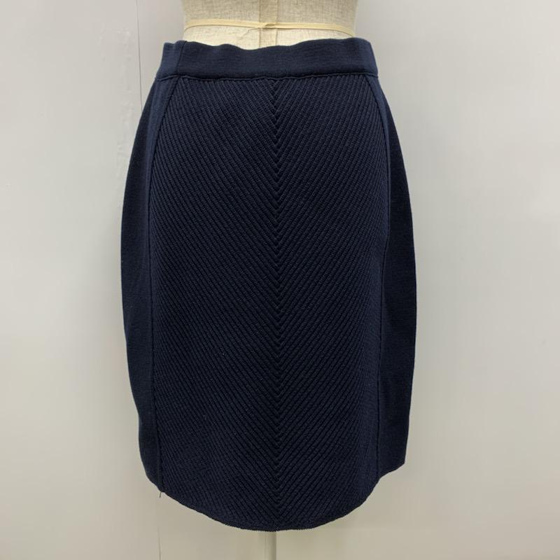 セントジェームス SAINT JAMES スカート ひざ丈スカート TROMEL タグ付 無地 紺 / ネイビー /  レディース USED 古着 中古 10028875