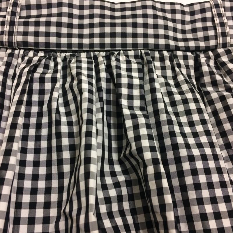 ジルスチュアート JILLSTUART スカート ひざ丈スカート 4 チェック 白 / ホワイト / X 黒 / ブラック /  レディース USED 古着 中古 10029073