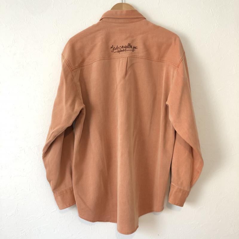 カステルバジャック スポーツ CASTELBAJAC SPORT シャツ、ブラウス 長袖 動物柄刺繍シャツ　雪だるま　オーバーサイズ 2 無地 X ロゴ、文字 X 刺繍 X ワンポイント X キャラクター X  X アニマル柄 橙 / オレンジ / X 茶 / ブラウン /  メンズ USED 古着 中古 10029103
