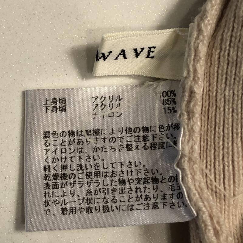 イノウェーブ innowave ワンピース ひざ丈スカート M 無地 ベージュ / ベージュ /  レディース USED 古着 中古 10029120