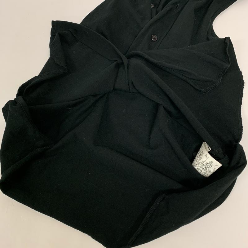 ワイズ Y's カットソー 半袖 ノースリーブ 1 無地 黒 / ブラック /  レディース USED 古着 中古 10029221