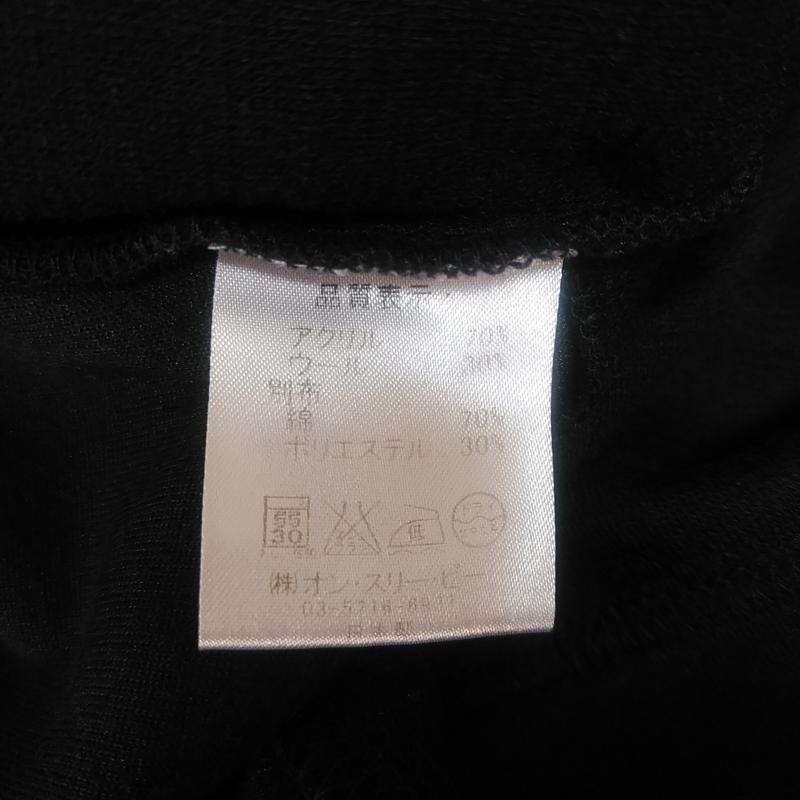 アンナクリーク anna kreek カットソー 長袖 ニットカットソー 無地 黒 / ブラック /  レディース USED 古着 中古 10029271