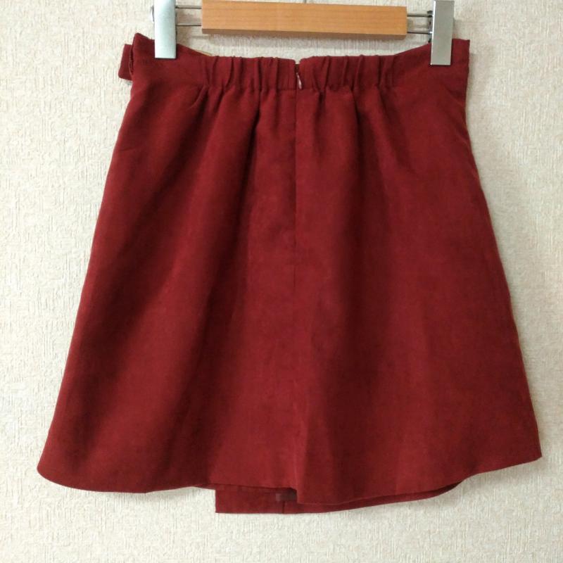 ワンアフター アナザー ナイスクラップ one after another NICE CLAUP スカート ひざ丈スカート 無地 赤 / レッド /  レディース USED 古着 中古 10029288