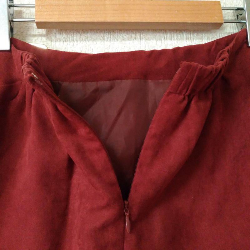 ワンアフター アナザー ナイスクラップ one after another NICE CLAUP スカート ひざ丈スカート 無地 赤 / レッド /  レディース USED 古着 中古 10029288