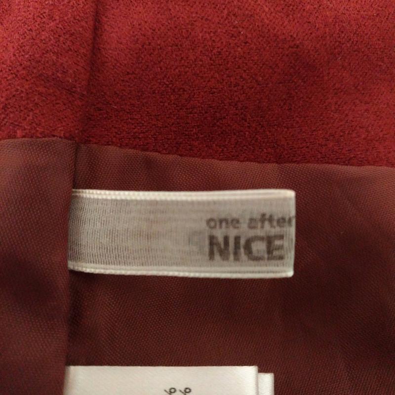 ワンアフター アナザー ナイスクラップ one after another NICE CLAUP スカート ひざ丈スカート 無地 赤 / レッド /  レディース USED 古着 中古 10029288
