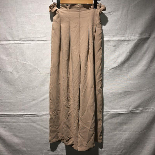 ヴァ二―トーキョー Vannie TOKYO パンツ スラックス ワイドパンツ 無地 ベージュ / ベージュ /  レディース USED 古着 中古 10029291