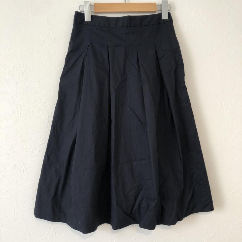 バナナリパブリック BANANA REPUBLIC スカート ロングスカート ボタンデザインスカート 無地 X  紺 / ネイビー /  レディース USED 古着 中古 10029333