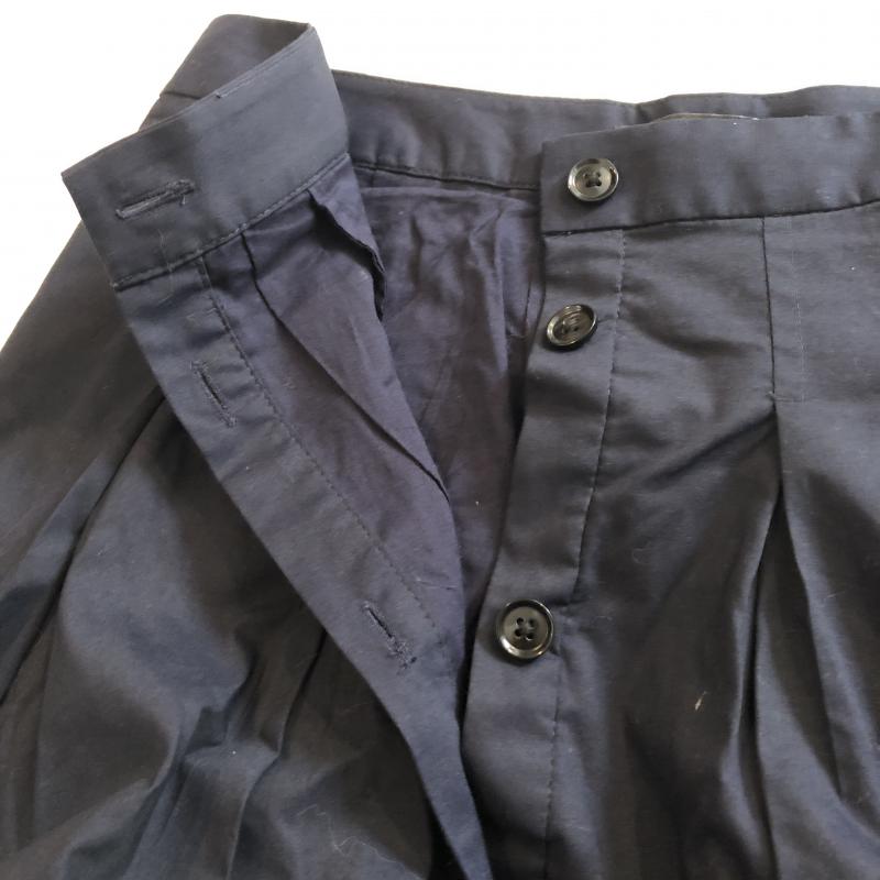 バナナリパブリック BANANA REPUBLIC スカート ロングスカート ボタンデザインスカート 無地 X  紺 / ネイビー /  レディース USED 古着 中古 10029333