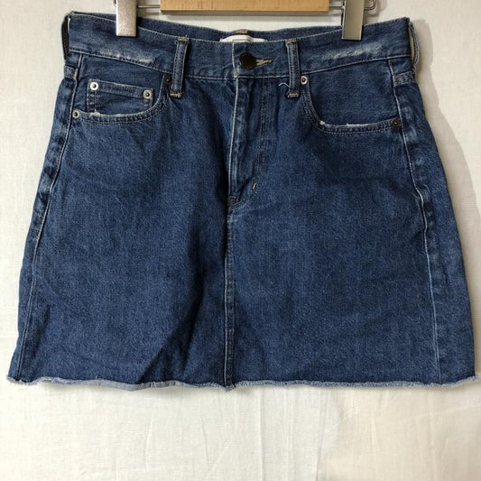 ローリーズファーム LOWRYS FARM スカート ミニスカート L 無地 紺 / ネイビー /  レディース USED 古着 中古 10029539
