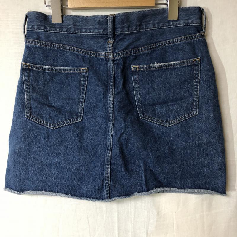 ローリーズファーム LOWRYS FARM スカート ミニスカート L 無地 紺 / ネイビー /  レディース USED 古着 中古 10029539