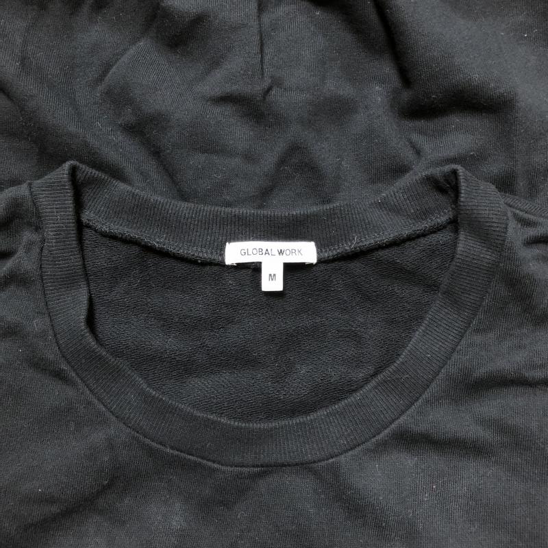 グローバルワーク GLOBAL WORK カットソー 七分袖 M 無地 黒 / ブラック /  レディース USED 古着 中古 10029554