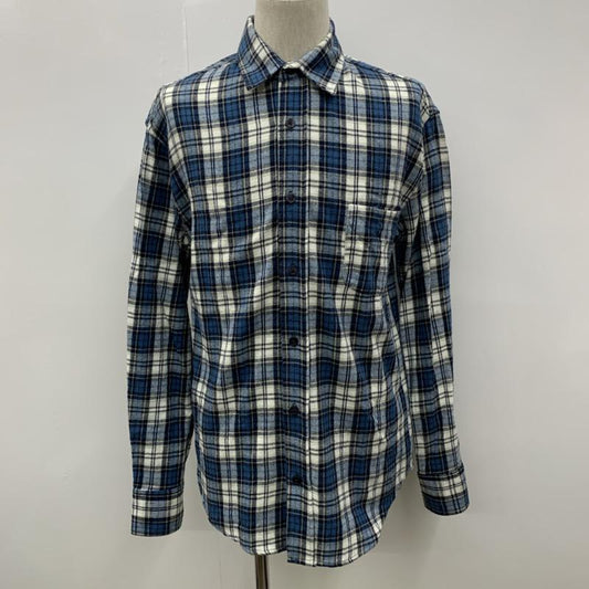 ジ エルダー ステーツマン The Elder Statesman シャツ、ブラウス 長袖 チェック XS チェック 青 / ブルー /  メンズ USED 古着 中古 10029989