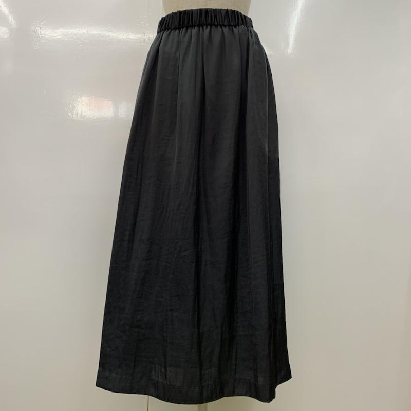 ジャーナルスタンダード JOURNAL STANDARD スカート ロングスカート ギャザースカート 無地 36 無地 黒 / ブラック /  レディース USED 古着 中古 10030159