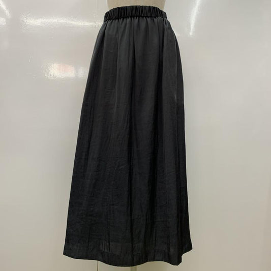 ジャーナルスタンダード JOURNAL STANDARD スカート ロングスカート ギャザースカート 無地 36 無地 黒 / ブラック /  レディース USED 古着 中古 10030159