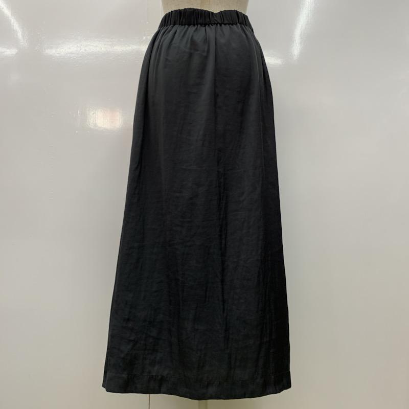 ジャーナルスタンダード JOURNAL STANDARD スカート ロングスカート ギャザースカート 無地 36 無地 黒 / ブラック /  レディース USED 古着 中古 10030159