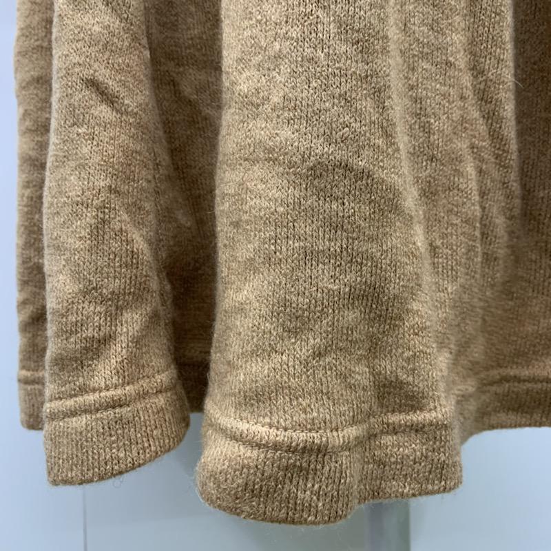 シュープリーム ララ Supreme.La.La ワンピース ひざ丈スカート ニットワンピース M 無地 茶 / ブラウン /  レディース USED 古着 中古 10030544