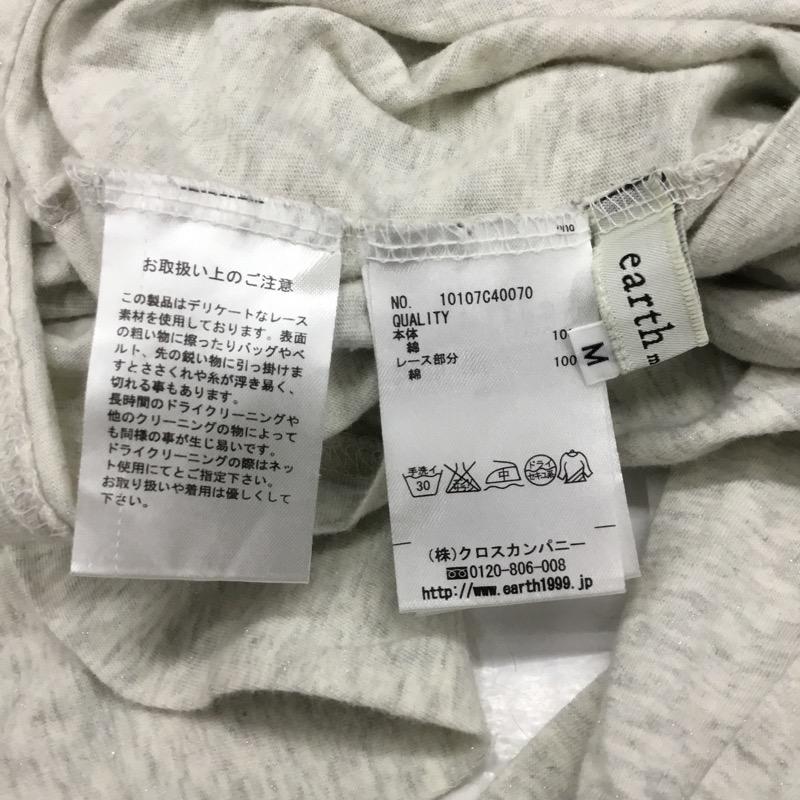 アースミュージックアンドエコロジー earth music&ecology カットソー 長袖 長袖カットソー M 無地 灰 / グレー /  レディース USED 古着 中古 10030846