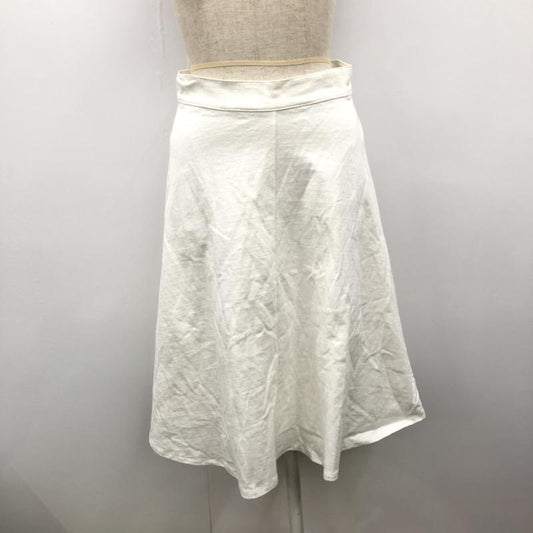 マウジー MOUSSY スカート ミニスカート フレアスカート 2 無地 白 / ホワイト /  レディース USED 古着 中古 10030931