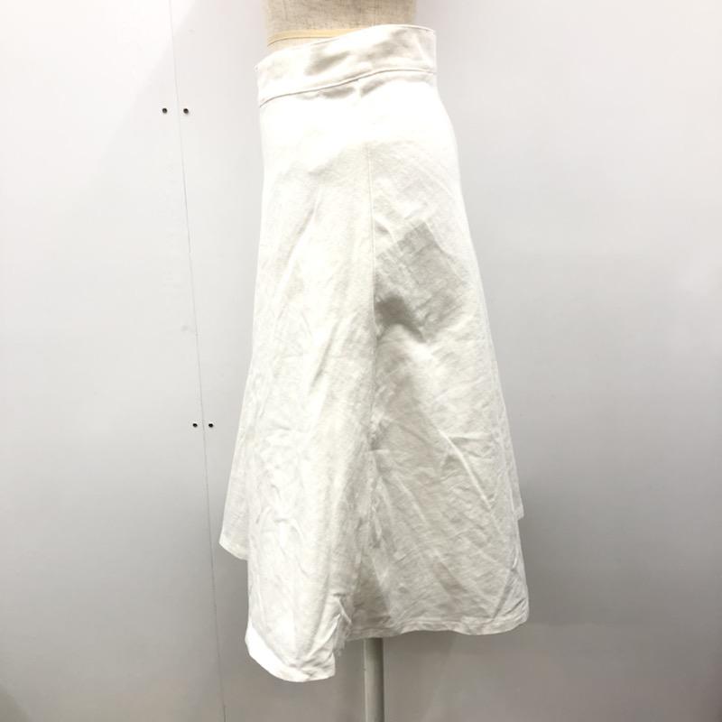 マウジー MOUSSY スカート ミニスカート フレアスカート 2 無地 白 / ホワイト /  レディース USED 古着 中古 10030931