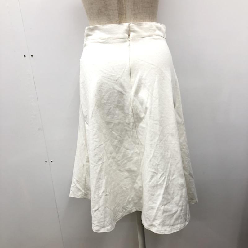 マウジー MOUSSY スカート ミニスカート フレアスカート 2 無地 白 / ホワイト /  レディース USED 古着 中古 10030931