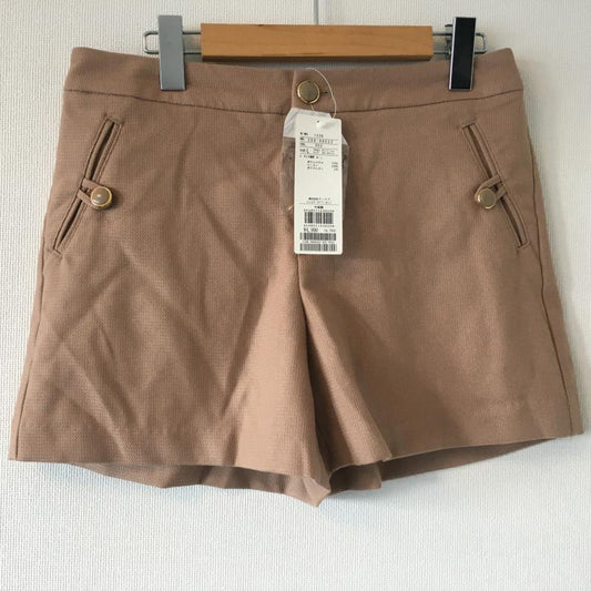 インデックス index パンツ ショートパンツ L 無地 ベージュ / ベージュ /  レディース USED 古着 中古 10030982