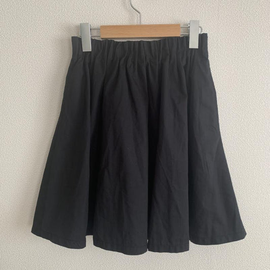 ローリーズファーム LOWRYS FARM スカート ミニスカート ウエストギャザースカート FREE 無地 黒 / ブラック /  レディース USED 古着 中古 10031012