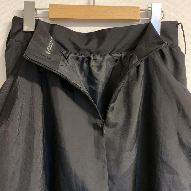 ビューティアンドユースユナイテッドアローズ BEAUTY&YOUTH UNITED ARROWS スカート ミニスカート 無地 黒 / ブラック /  レディース USED 古着 中古 10031018