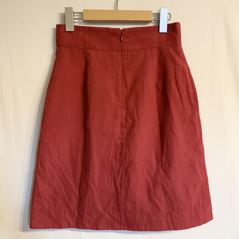 ユナイテッドアローズ UNITED ARROWS スカート ひざ丈スカート 36 無地 赤 / レッド /  レディース USED 古着 中古 10031023