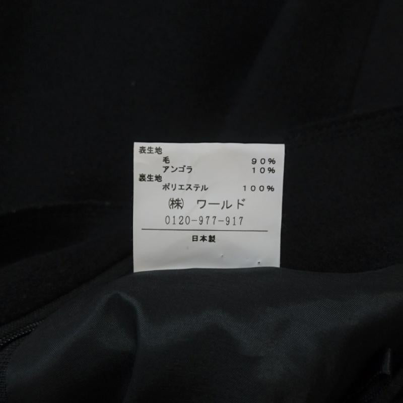 アンタイトル UNTITLED スカート ひざ丈スカート 1 無地 黒 / ブラック /  レディース USED 古着 中古 10031037