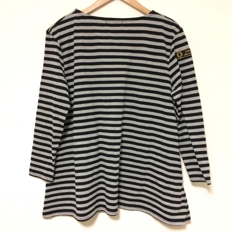 ローリーズファーム LOWRYS FARM カットソー 長袖 M ストライプ X  黒 / ブラック / X 灰 / グレー /  レディース USED 古着 中古 10031071