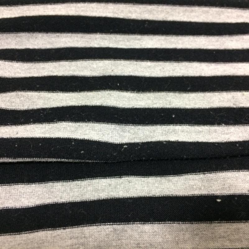 ローリーズファーム LOWRYS FARM カットソー 長袖 M ストライプ X  黒 / ブラック / X 灰 / グレー /  レディース USED 古着 中古 10031071
