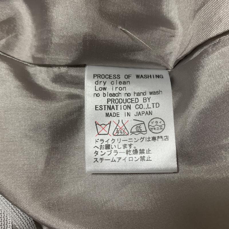 エストネーション ESTNATION スカート ひざ丈スカート 38 無地 X プリント 灰 / グレー / X ベージュ / ベージュ / X 黄 / イエロー /  レディース USED 古着 中古 10031104