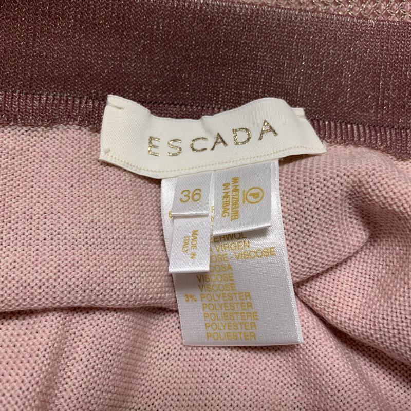 エスカーダ ESCADA スカート ひざ丈スカート 36 無地 X  桃 / ピンク / X 金 / ゴールド /  レディース USED 古着 中古 10031106