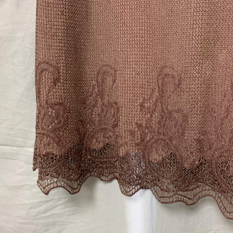 エスカーダ ESCADA スカート ひざ丈スカート 36 無地 X  桃 / ピンク / X 金 / ゴールド /  レディース USED 古着 中古 10031106