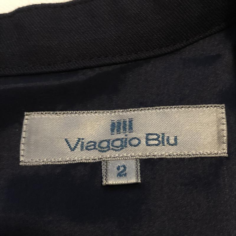 ビアッジョブルー Viaggio Blu ワンピース ひざ丈スカート ドッキングワンピース　ツイードスカート 2 無地 X  黒 / ブラック / X ベージュ / ベージュ / X えんじ / ワインレッド /  レディース USED 古着 中古 10031120