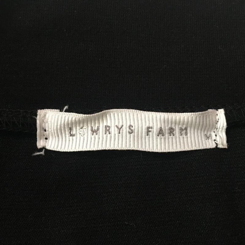 ローリーズファーム LOWRYS FARM スカート ひざ丈スカート M 無地 黒 / ブラック /  レディース USED 古着 中古 10031161