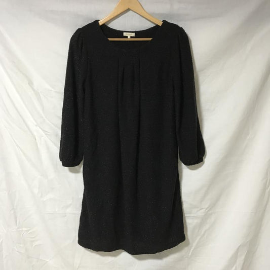 ハッシュアッシュ HusHusH ワンピース ひざ丈スカート 1 無地 黒 / ブラック /  レディース USED 古着 中古 10031232