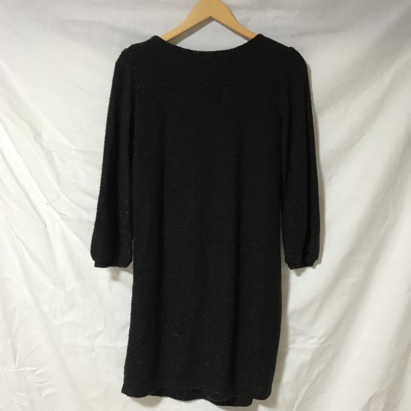 ハッシュアッシュ HusHusH ワンピース ひざ丈スカート 1 無地 黒 / ブラック /  レディース USED 古着 中古 10031232