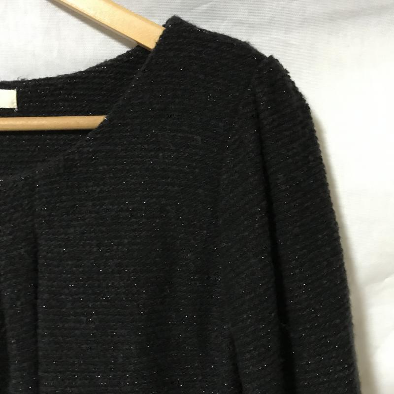 ハッシュアッシュ HusHusH ワンピース ひざ丈スカート 1 無地 黒 / ブラック /  レディース USED 古着 中古 10031232