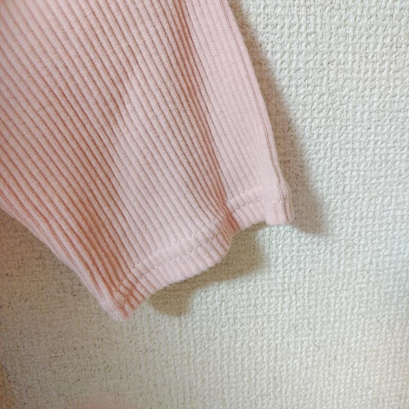 ダズリン dazzlin カットソー 七分袖 FREE 無地 X ワンポイント X 刺繍 桃 / ピンク / X 白 / ホワイト / X 緑 / グリーン /  レディース USED 古着 中古 10031273