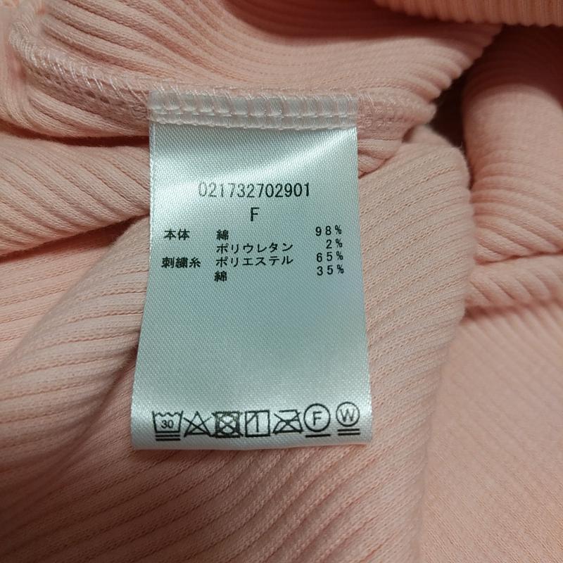 ダズリン dazzlin カットソー 七分袖 FREE 無地 X ワンポイント X 刺繍 桃 / ピンク / X 白 / ホワイト / X 緑 / グリーン /  レディース USED 古着 中古 10031273