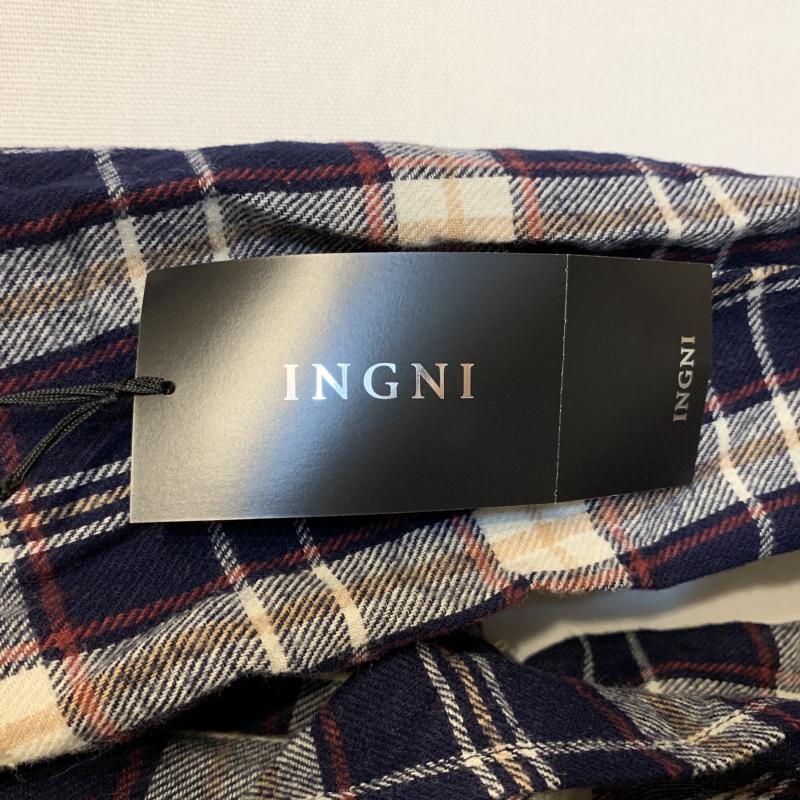 イング INGNI ワンピース ミニスカート M チェック 紺 / ネイビー / X 白 / ホワイト / X 赤 / レッド / X 黄 / イエロー /  レディース USED 古着 中古 10031295