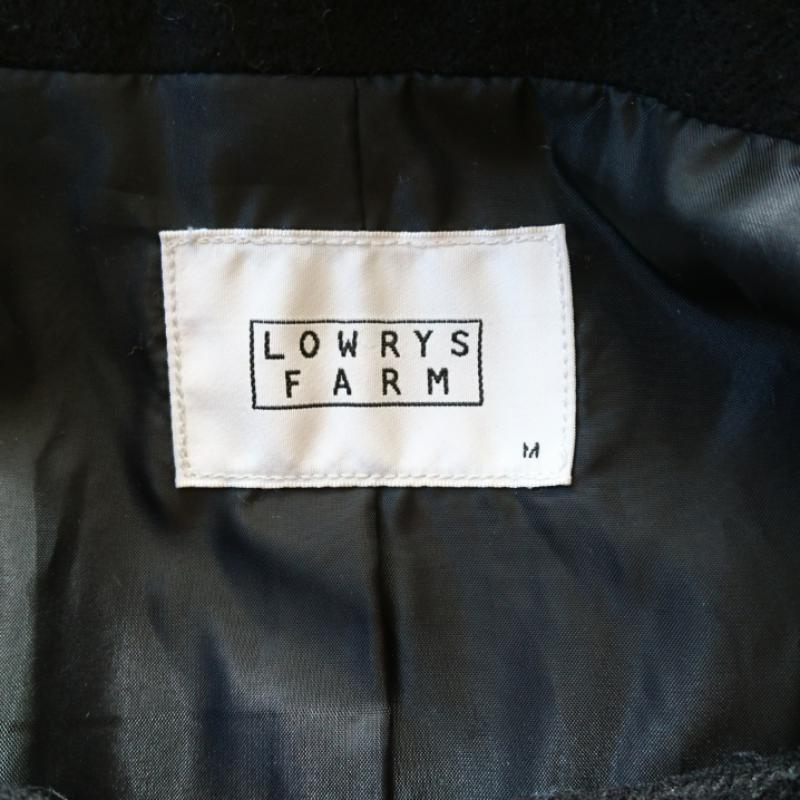 ローリーズファーム LOWRYS FARM コート コート一般 ノーカラー M 無地 黒 / ブラック /  レディース USED 古着 中古 10031307