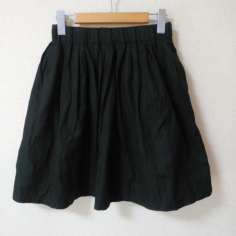 ローリーズファーム LOWRYS FARM スカート ひざ丈スカート FREE 無地 黒 / ブラック /  レディース USED 古着 中古 10031356