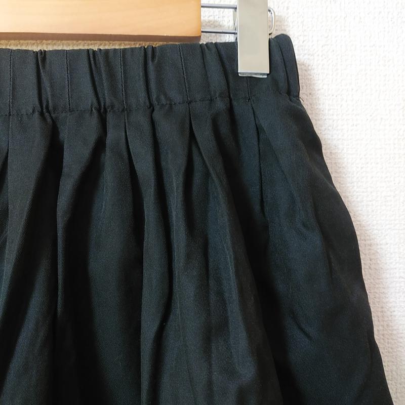 ローリーズファーム LOWRYS FARM スカート ひざ丈スカート FREE 無地 黒 / ブラック /  レディース USED 古着 中古 10031356
