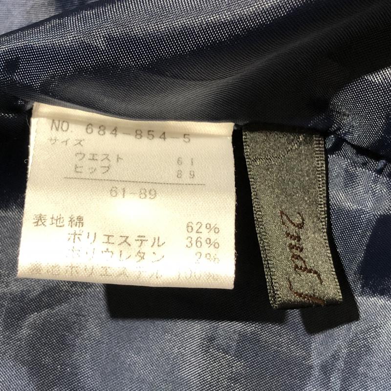 セカンドフロムアイシー 2nd from ic スカート ひざ丈スカート 刺繍 X  紺 / ネイビー /  レディース USED 古着 中古 10031400