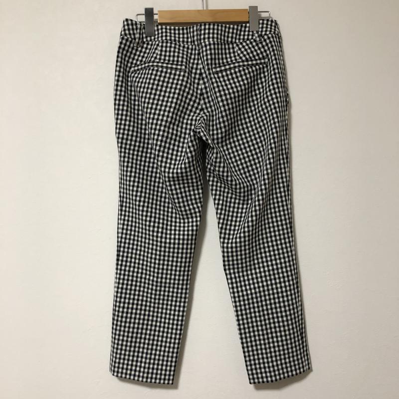 トゥエルブ アジェンダ 12Twelve Agenda パンツ スラックス 36 チェック 白 / ホワイト / X 黒 / ブラック /  レディース USED 古着 中古 10031427